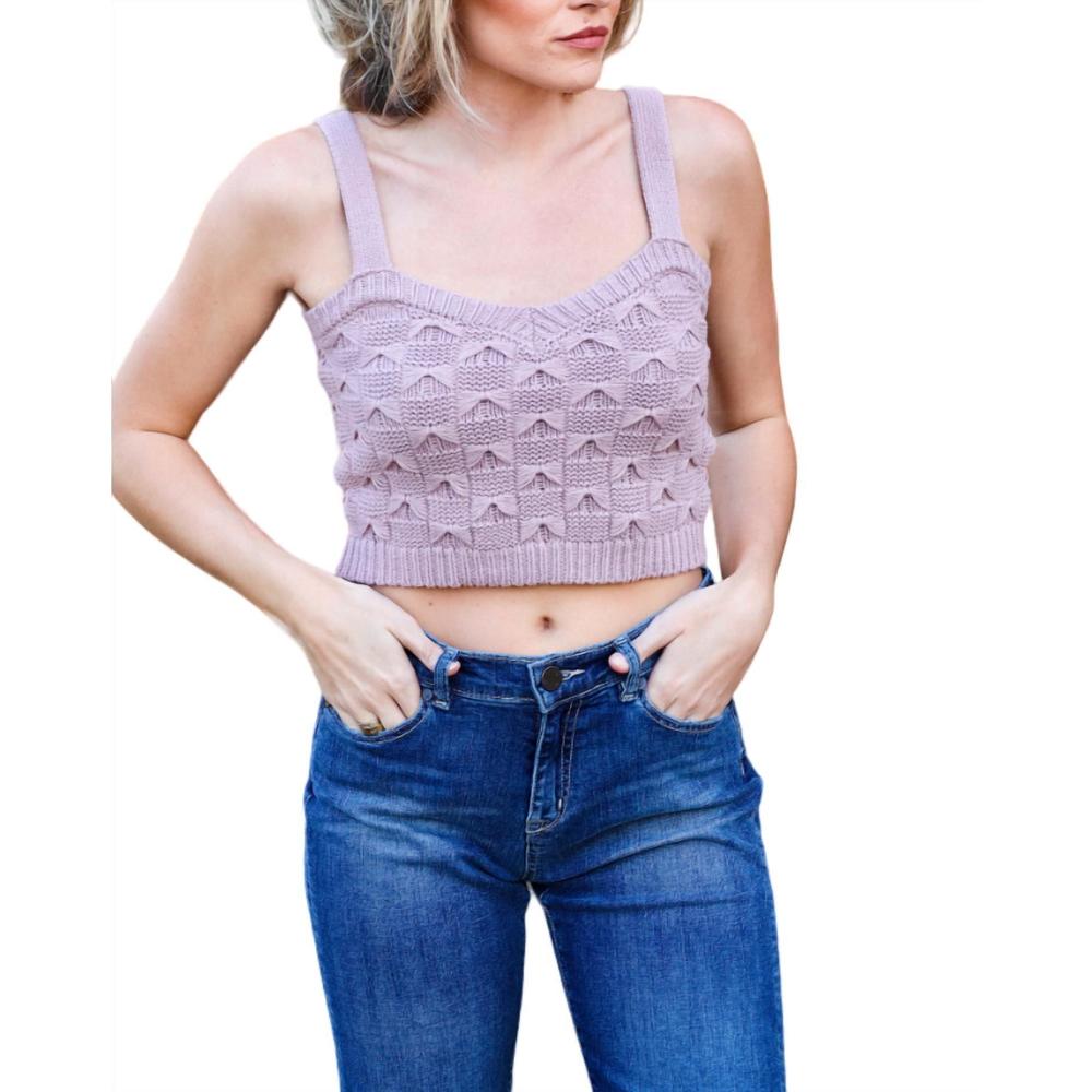 NEW CURRENT AIR tied up tank top in dusty pink - Picture 1 of 1